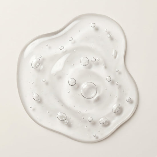 Glycerin gel texture used in pregnancy skincare to help maintain skin hydration.