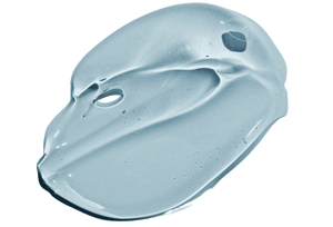 Blue serum skincare formula swatch