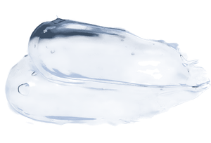 Clear serum skincare formula swatch